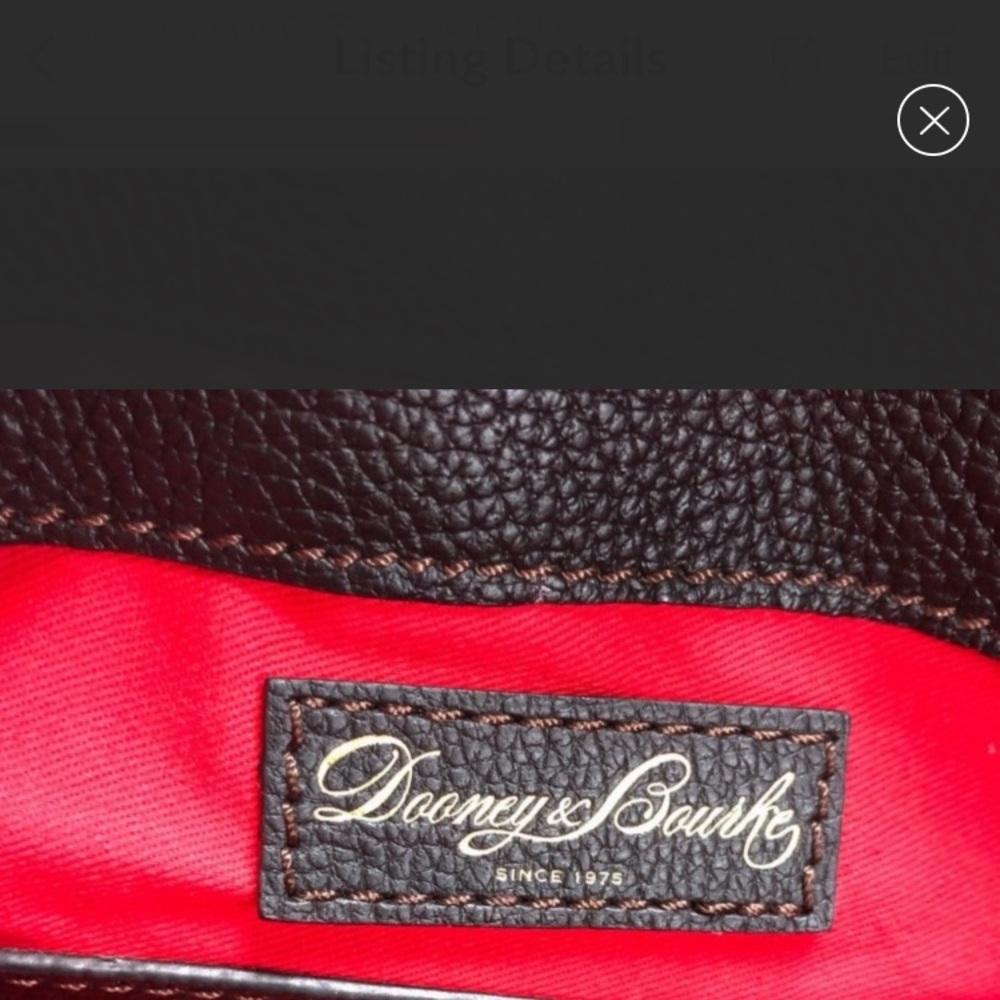 Dooney & Bourke Purse Black Leather Hobo Style - Picture 7 of 8